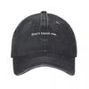 Dont Touch Me Graphic Washed Cotton Baseball Cap for Unisex Women Casual Adjustable Sun Hat