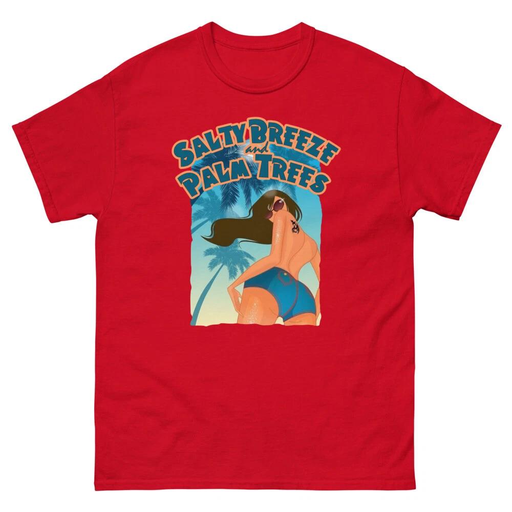 Salty Breeze and Palm Trees  s heavyweight tee 100