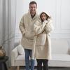 Beige Insulated Sweatshirt/Snuddie With Pocket