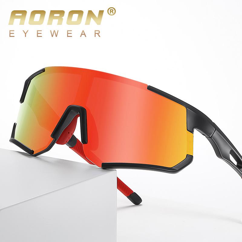 New Style Cross-Border Outdoor Cycling & Myopia-Compatible Large Frame Sports Sunglasses 3112