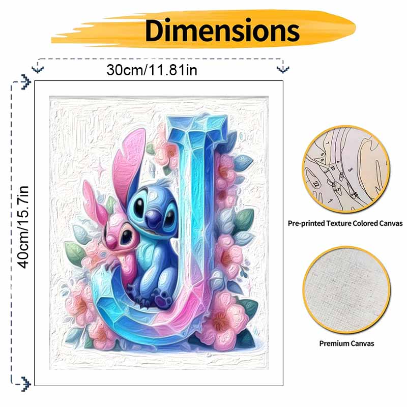 Disney Stitch Angel Painting Kit Home Decor Craft Perfect Gift IdeaDiamond Sparkle Art 125 Characters