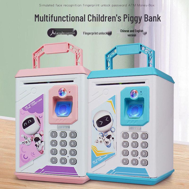 Lockable Metal Book Safe & Coin Bank with Combination Key