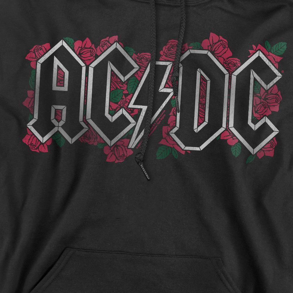 AC/DC Men's Roses Logo Hoodie