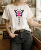 Pink Ribbon Butterfly T-Shirt | Breast Cancer Awareness Tee