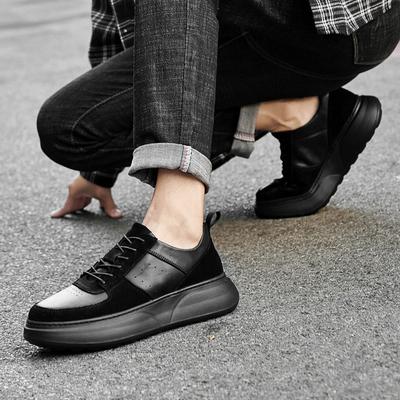 Spring Men's Trendy Shoes Autumn Breathable New Korean Version Versatile Platform White Shoes Men's Sports and Leisure Board Shoes