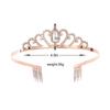 Trendy Korean-Style Princess Wedding Crown: Elegant Hair Accessory & Cake Decoration