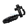 HX6F Smooth Bead Rosary Necklace Decoration for Trendy Adults and Teens