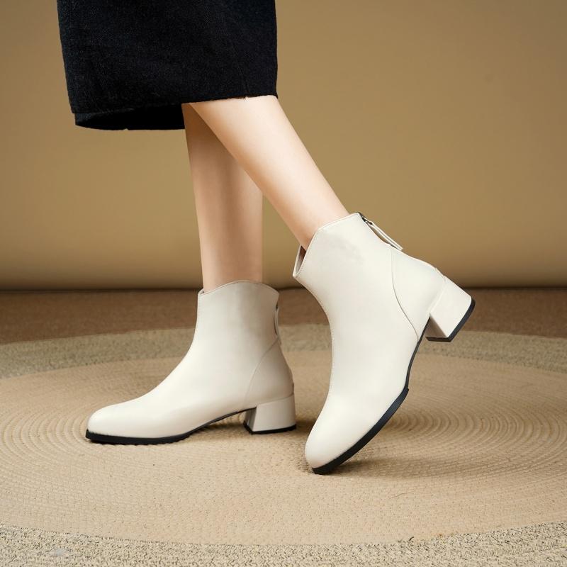 Autumn Winter  Pointed Comfortable Work Women'S Boots Fashionable New Style Thick Heel Elegant Anti Slip Riding Boots