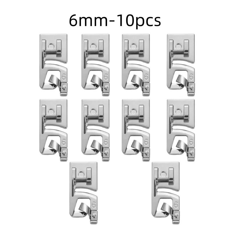 3/6mm Haushaltsnähmaschine Zubehör Nähfuß Füße Kit Set Saumfuß Ersatzteile Für Nähmaschine Zubehör