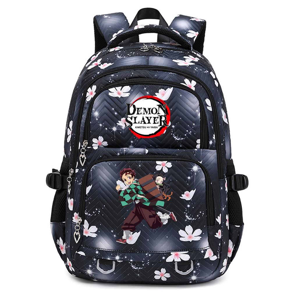 Anime Demon Slayer Backpack Student Teenager BookBag for Boy Girl Schoolbag Women Rucksack Backpack Travel Bag Mochila Escolar
