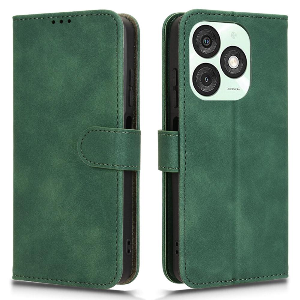 For itel A50 Case Anti-Scratch Skin-Touch Leather Wallet Phone Cover