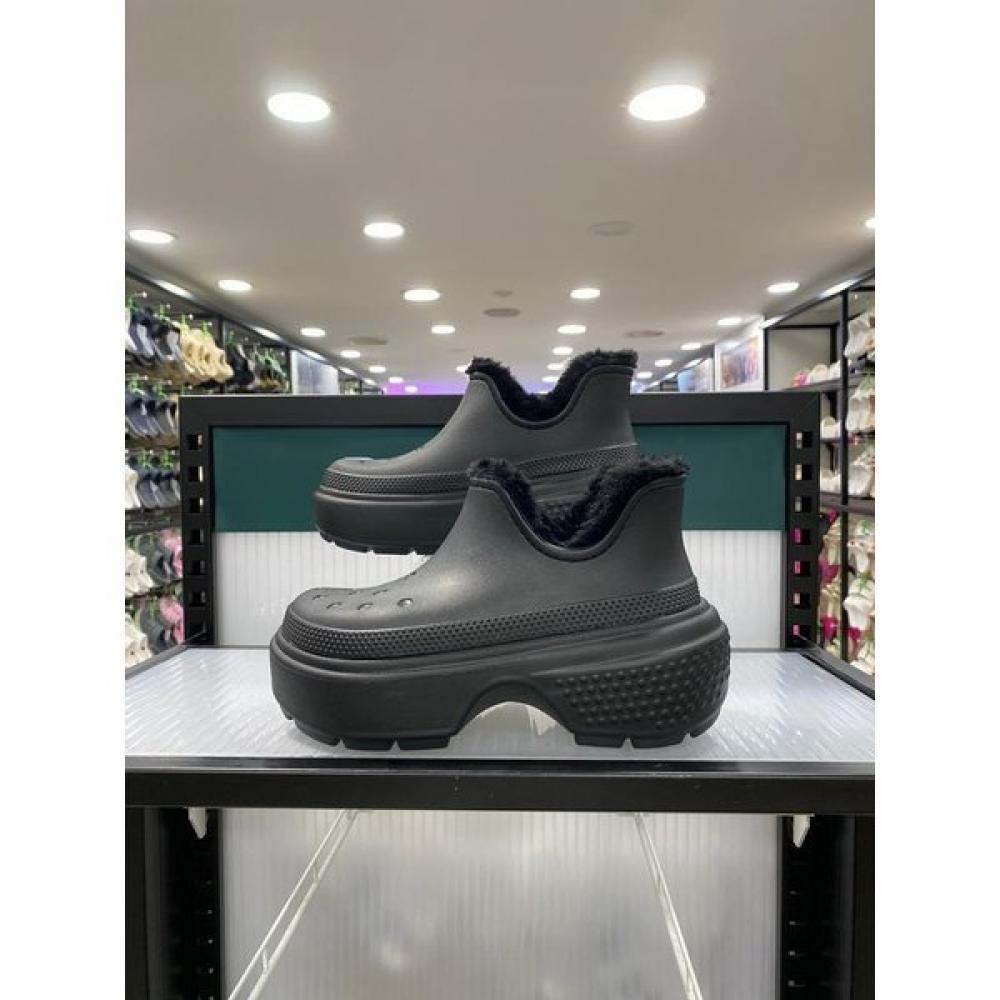 

Ботинки Crocs Stomp Lined Shorty 210673 060 черные black/230