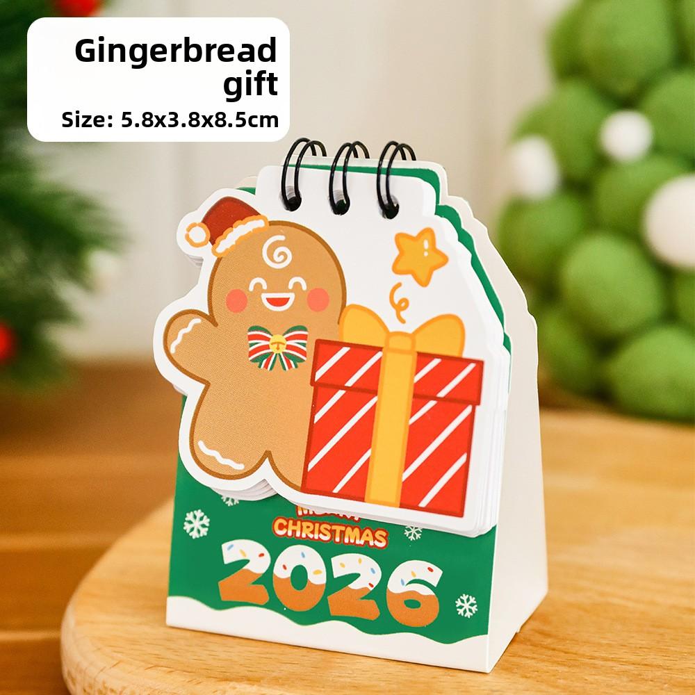 Weihnachten DouDou Mini Kalender Student Cartoon Mini Kalender Niedliches Deko-Element Weihnachtsgeschenk