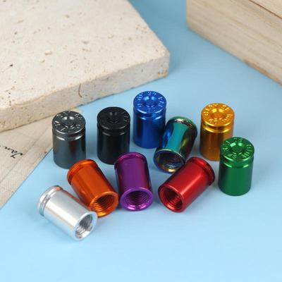 4Pcs Bullet Shell Tire Valve Stem Caps Aluminum Alloy Car Air Stem Cap For Cars Suv Trucks Bikes Motorcycles Bicycles