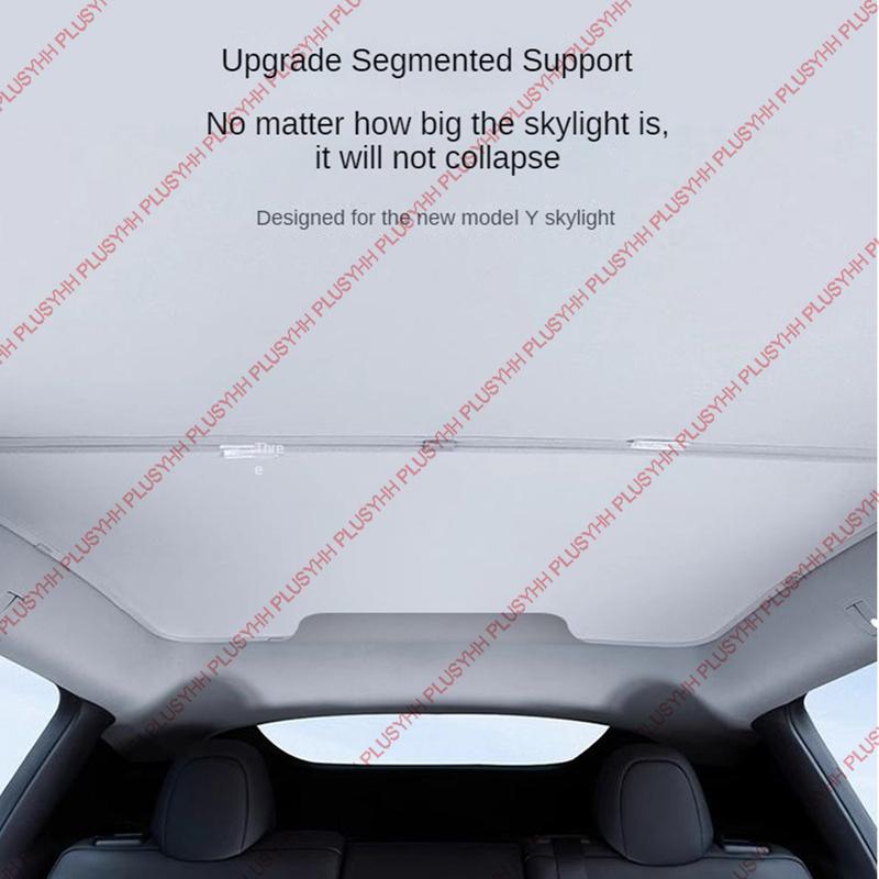 Juniper Sunshades Model Y 2025 for Tesla Ice Cloth Buckle Sun Pare Glass Shade Front Rear Skylight Heat Insulation Accessories