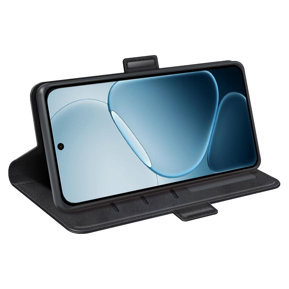 Für Oppo A6x 4G/A6x 5G Hülle Kalbsleder-Textur Brieftasche Handyhülle