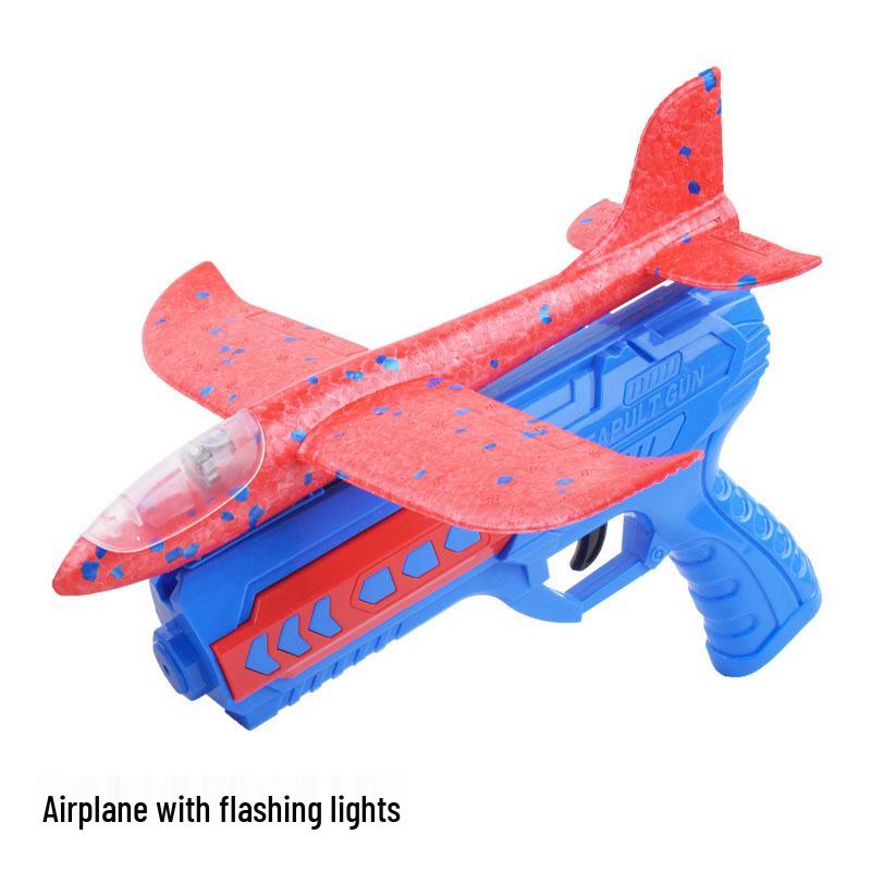 TikTok Trendy Children's Foam Airplane Launcher Toy - Hand-Throw Glider for Boys & Girls Outdoor Play