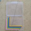 Size Tabs Paper Craft Alignment Guide With Storage Case L-Shaped Ruler Tool  For Scrapbooking