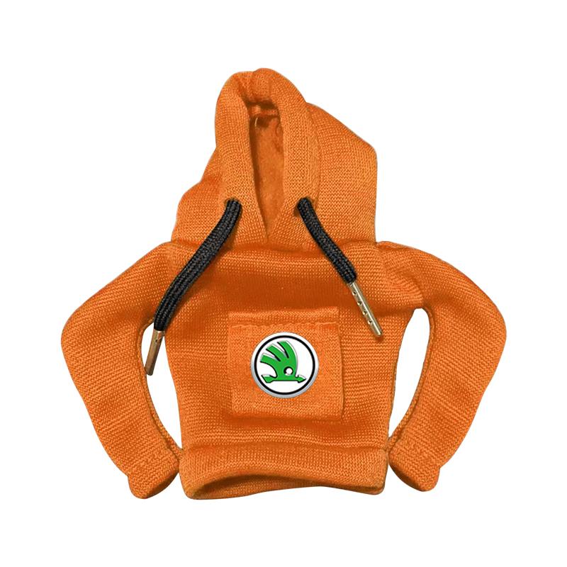 Fashion Car Gear Car Shift Lever Cover Car Gear Shift Knob Hoodie For Skoda Octavia MK2 MK3 2 3 A7 Fabia Karoq Kodiaq Superb Rapid Kamiq