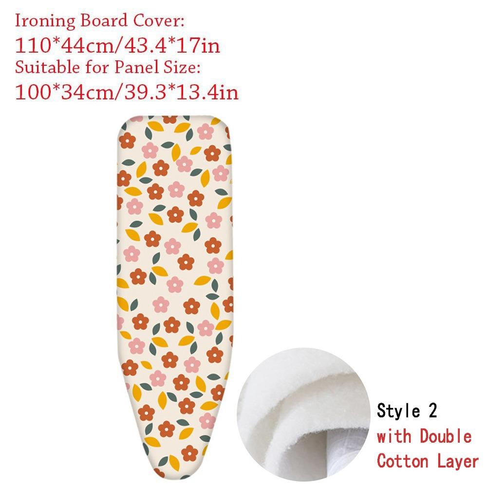 Floral Pattern Ironing Board Cover Thickened Ironing Heat Shield  for Ironing Table Accessories