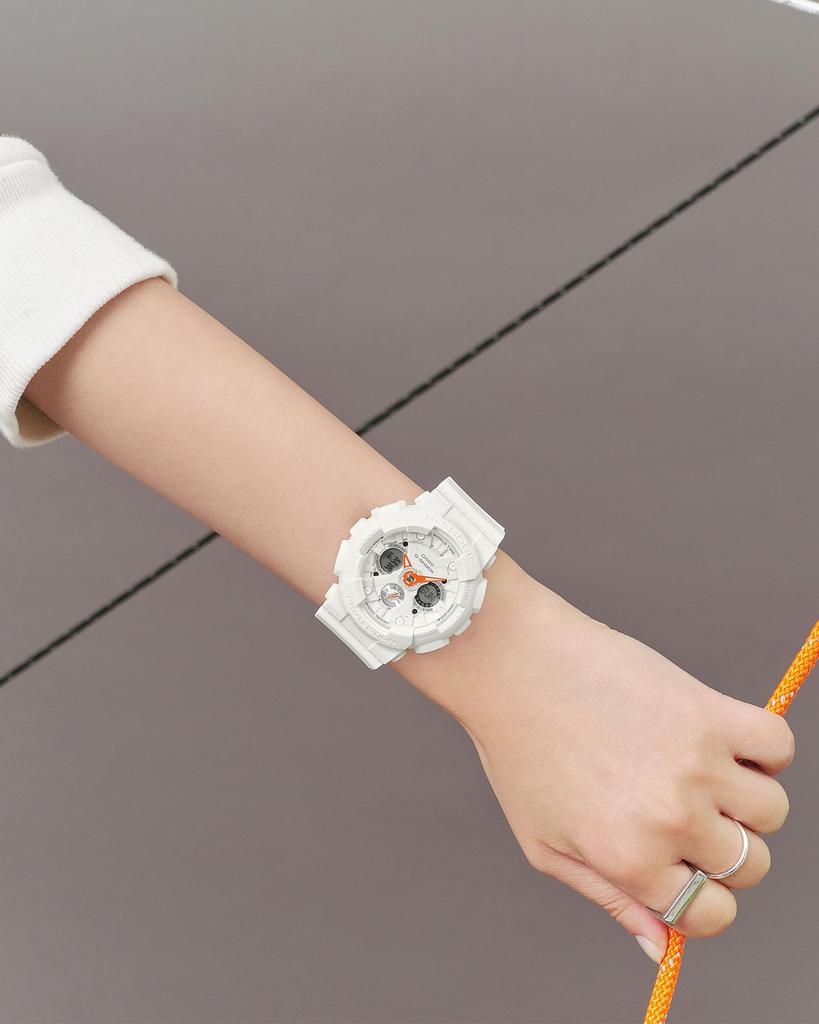 Casio G-Shock Watch (GMA-S120SA-7A1JF) Made with Environmentally Friendly Materials, Women's, White (Official Japanese Product)