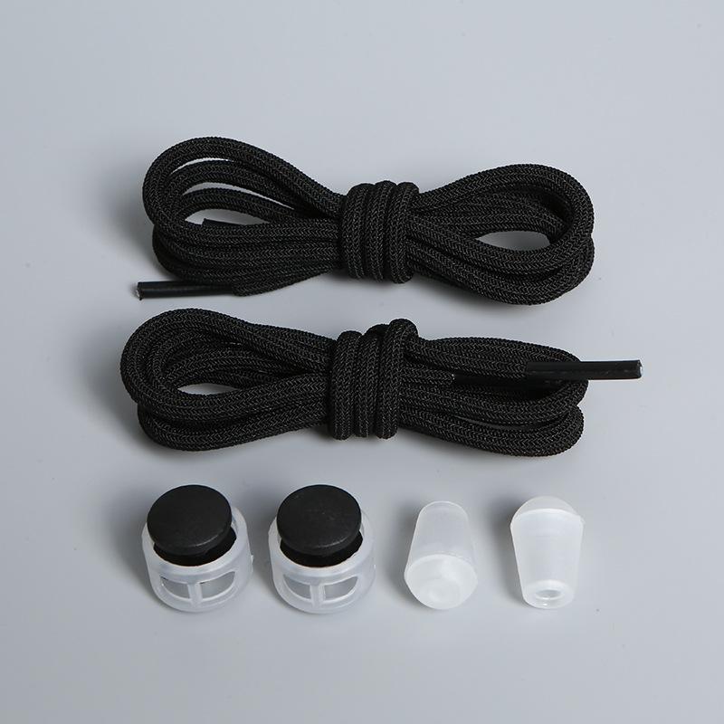 1Pair NEW Round Elastic Laces Sneakers No Tie Shoe Laces Colorful Spring Lock Shoelaces Without Ties Kids Adult Quick Shoelace