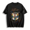 Rubiks Cube Formula Print T Shirt For Puzzle Lovers Casual Top Pure Cotton T-shirt