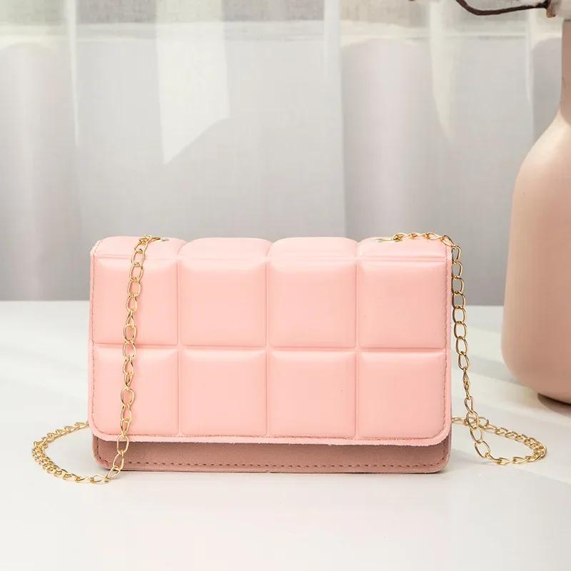 Fashion Chain Women's Bag Popular Rhombus Shoulder Bag Luxury PU Leather Messenger Bag New Trend Handbags for Women