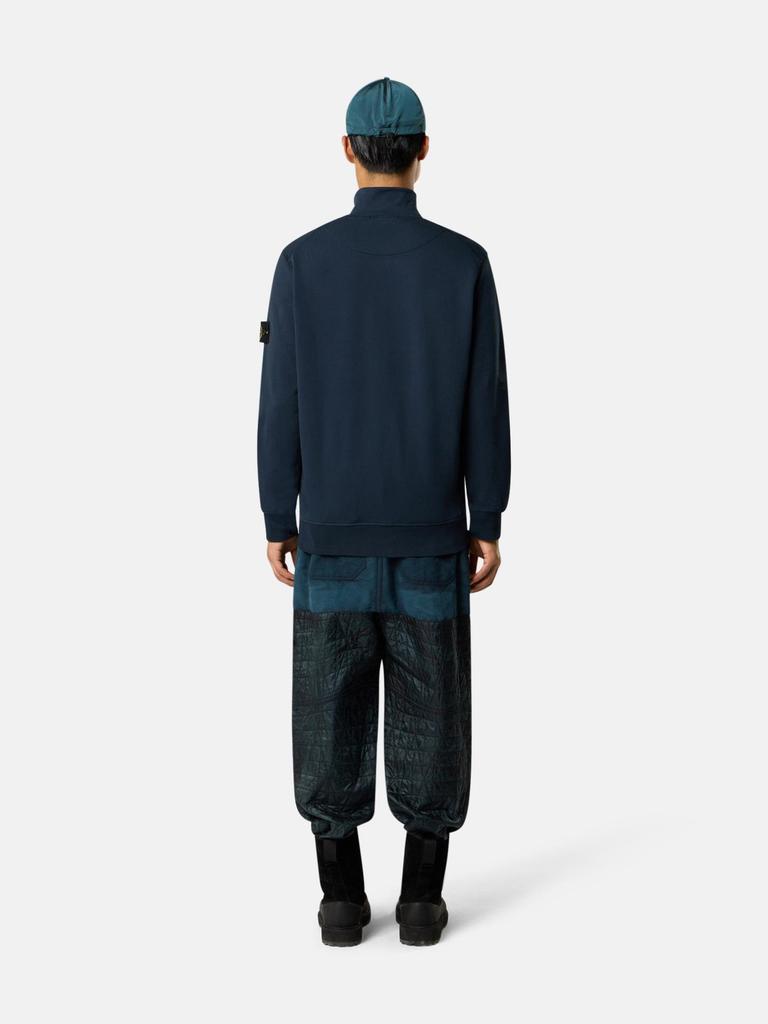 Silná fleecová mikina s kapucí na zip Cross Classic Stone se stojáčkem