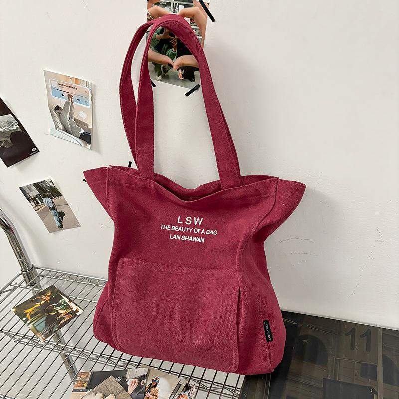 Large Capacity Personalized Bag Women 2025 New Student Class Handbag Trendy Leisure Shoulder Commuter Tote Bag