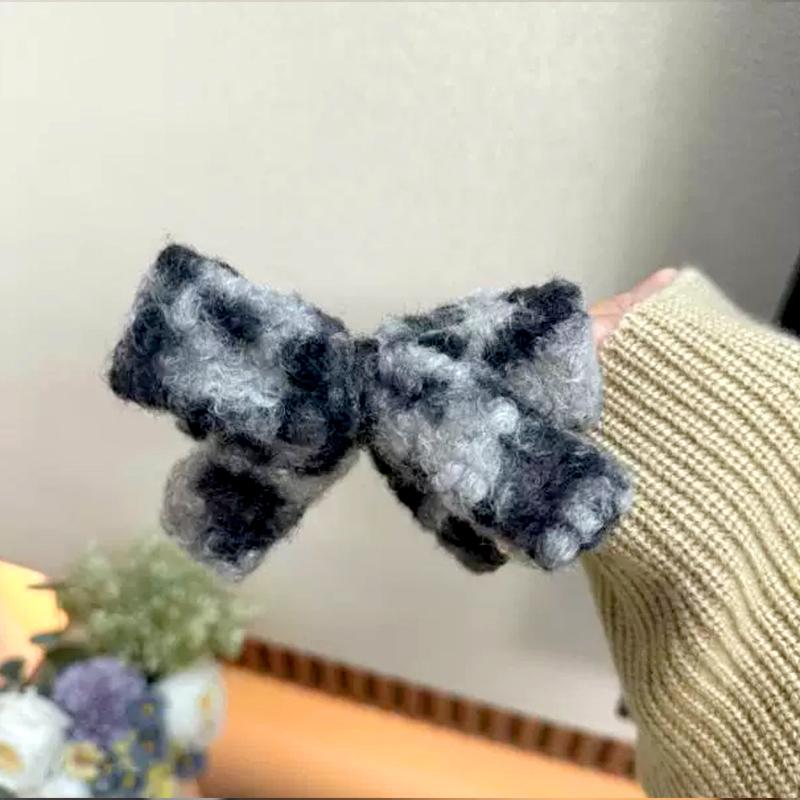 

1 шт. фиксированный зажим модный леопардовый принт ретро стиль аксессуары старшая шпилька для волос бант