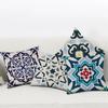 Blue Geometric Decorative Pillowcase Interior Decoration Office Living Room Home Pillowcase