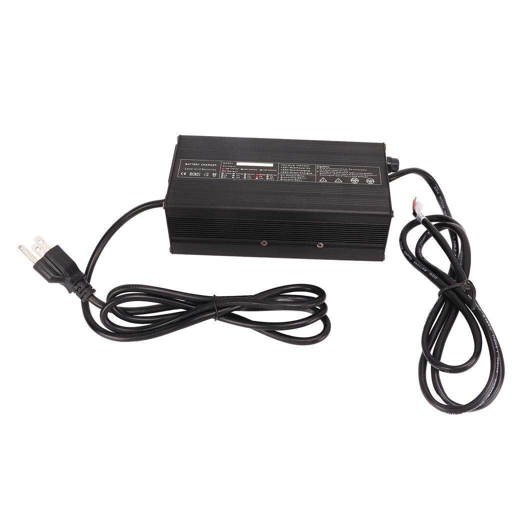 48V 5A Golf Cart Battery Charger 110 to  3 Pin Round Plug Colorful Power Display Replacement for TXT Textron