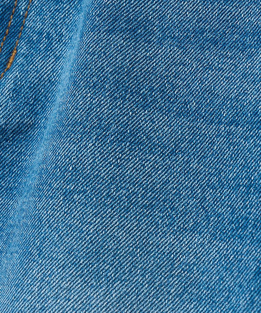 Noir For Woman Washed Blue Denim Midi Skirt (Blue)