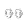 ANDYWEN 925 Sterling Silver Hoop Earrings Gold Plated Ladies Earrings Heart Shaped Earrings Sparkling Cubic Zirconia Fine Jewelry
