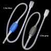 1.5m/1.7m Fish Tank Water Changer Air Pump Cleaning Tool Handheld Aquarium Gravel Cleaner Vacuum Siphon Pump With Filter Nozzle