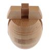 Wooden Kongming Lock,3D Bucket Shaped Puzzles,Brain Teasers Toy for Adults And Children, Office Decompression Toy