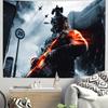 Nová FPS Hra Battlefield 6 Cool Tapiserie Pozadí Závěsná Látka Ložnice Tapiserie Dekorace Místnosti Estetická Tapiserie Závěs na Zeď