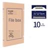 10cm Thick Extra Large Kraft Paper A4 File Box - Acid-Free Document Organizer