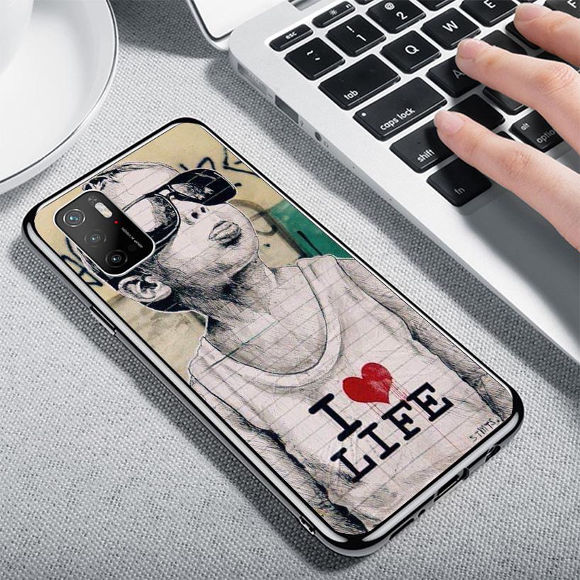Street Art Banksy Graffiti Phnoe Case for Xiaomi Poco X5 X6 X7 Pro X4 Gt F7 Ultra M8 M7 Redmi 15C 15 13C 13 12C 12 Unique Cover