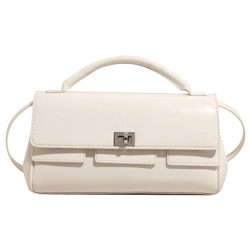 Wholesale Popular Korean High-end Temperament Oil Wax Leather Portable Small Square Bag Women's Fashion Commuter Style Versatile Messenger Bag