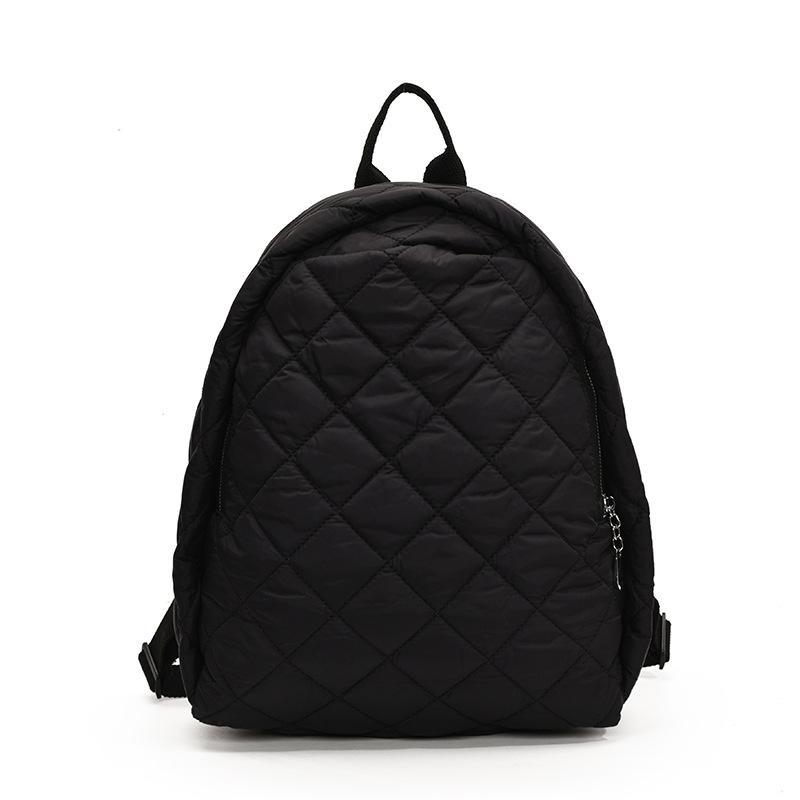 Rautenförmiger Stickfaden Damenrucksack 2025 neue Reisetasche Mode Rucksack Pendler Schultasche