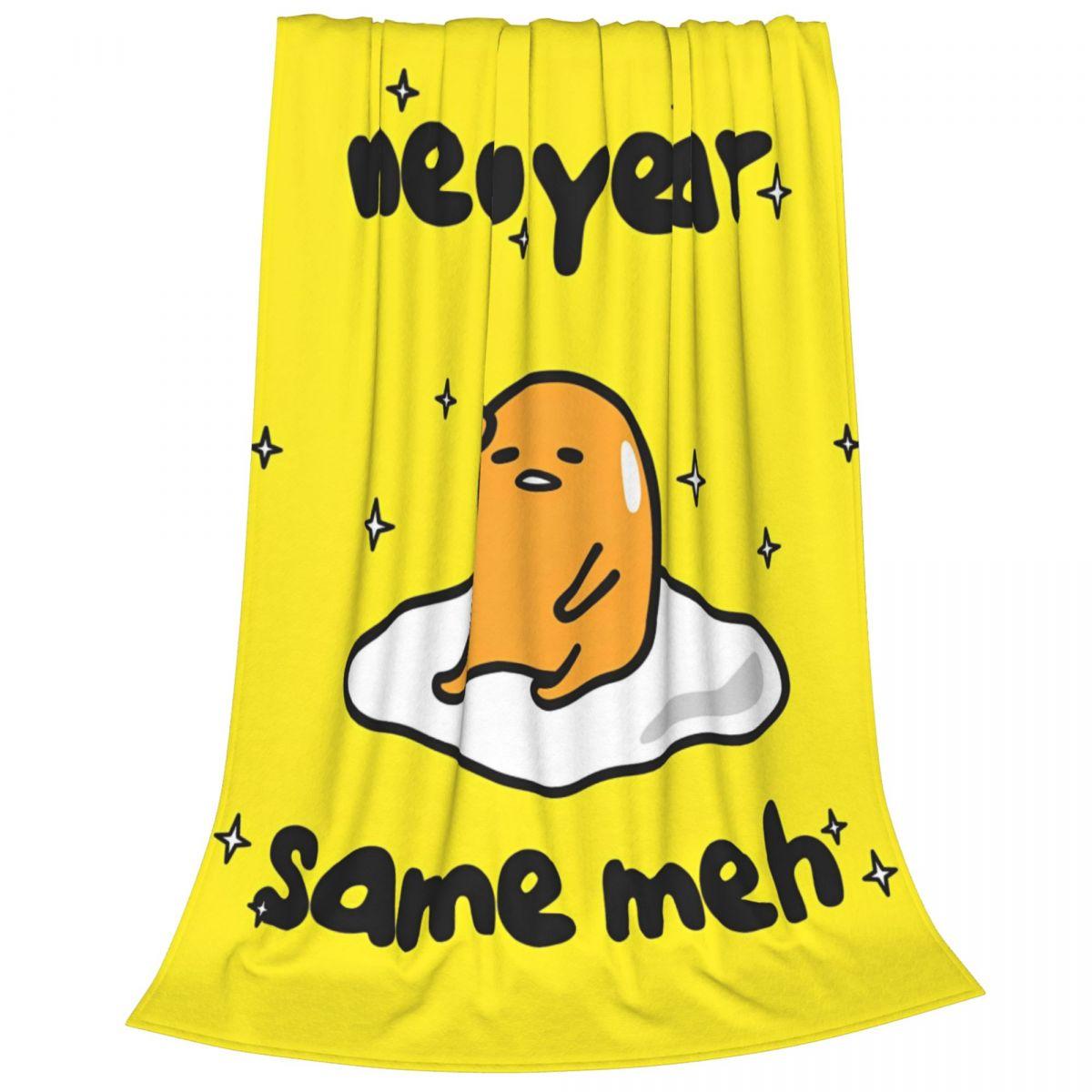 

Gudetama Lazy Egg Cartoon Blankets Lie Down Fleece Awesome Warm Throw Blanket for Home All Season Car 30x40in