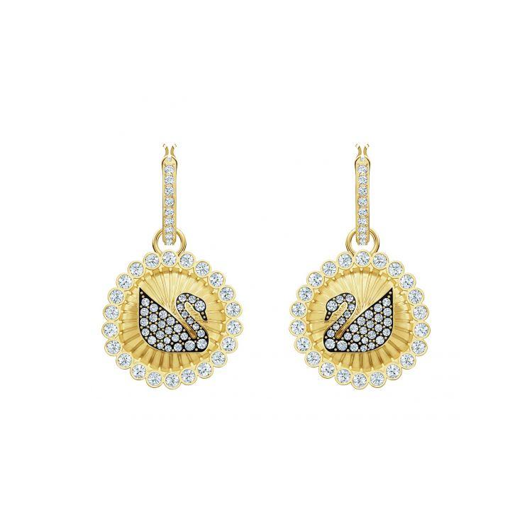 Swarovski Little Swan Vintage Crystal Earrings Women earrings Gold 5489216 Gold