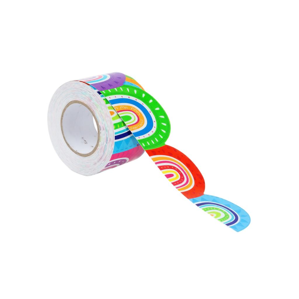 Decorative Adhesive Border Sticker Roll for Classroom Blackboard Room Craft Project Wall Frame DIY Decoration Tape