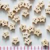 200pcs Wooden Star Buttons 2 Holes Sewing Scrap-booking Buttons Embellishment DIY Craft Decoration