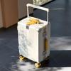 Silent Universal Skate Wheel Suitcase - 20" Boarding Password Box & 24" Trolley Case for Women