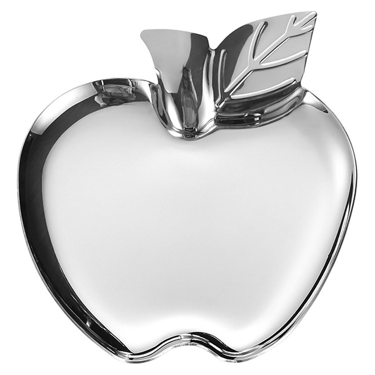 Stainless Steel Apple-Shaped Dessert & Snack Plate