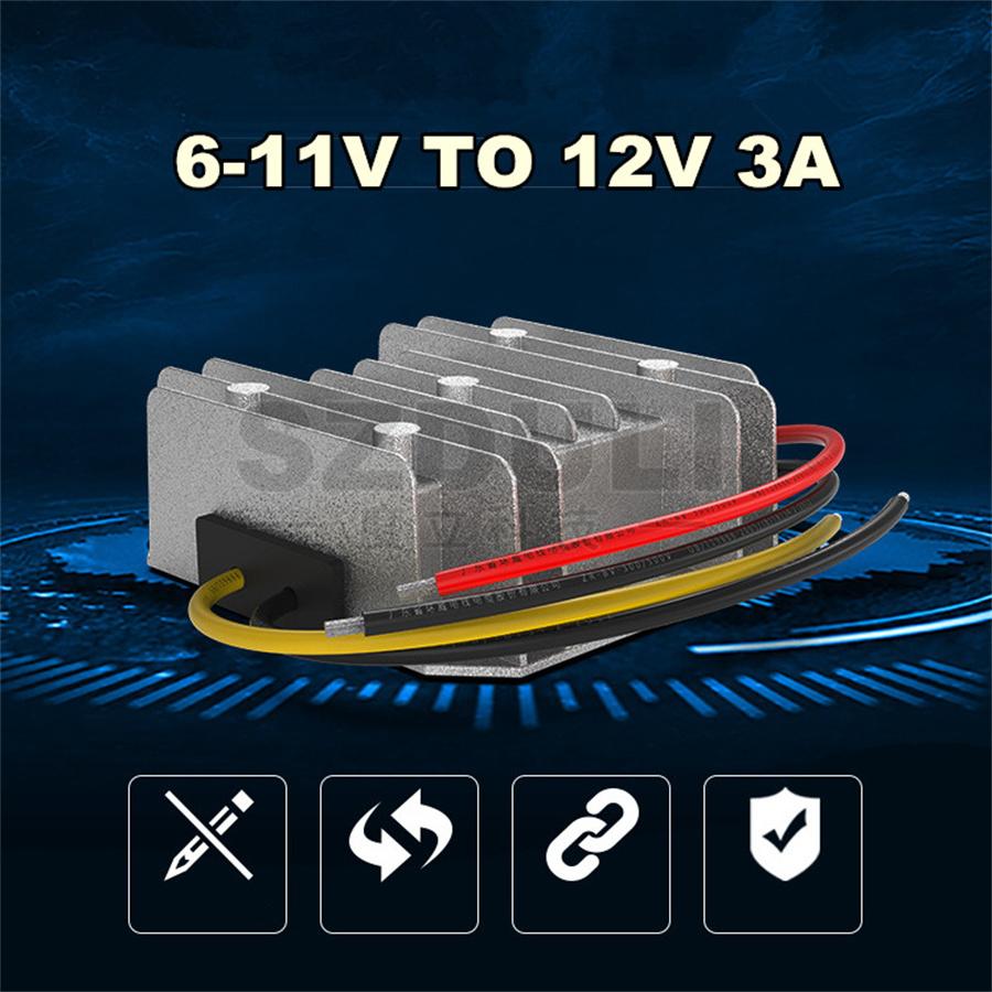 Waterproof Universal Vehicles 6V To 12V Step Up Converter Boost Regulator Module