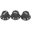 3PCS 2T1V Volume Tone Knobs Black Color Speed Control Knobs Guitar Control Knobs  Electric Guitar